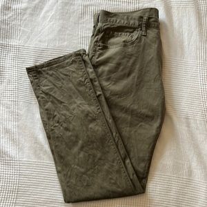 Gap Factory Khakis - Olive Green Slim Stretch 30x30
